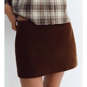 Zara Velvet Micro Mini Skirt